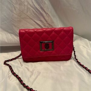 Pink Quilted Shoulder Bag
